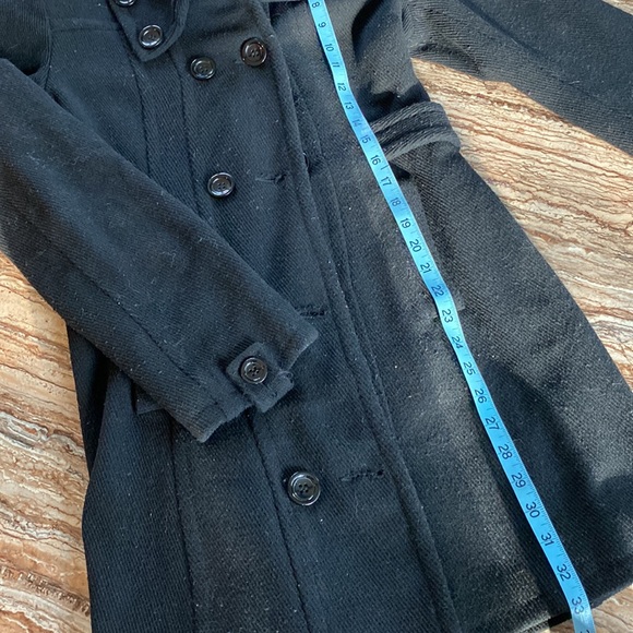 Ricki’s ladies black double breasted wool/polyester blend winter coat. - Picture 8 of 8